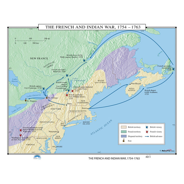 #011 The French & Indian War, 1754 - 1763 - Ultimate Globes - POD - KA - HIST - 011 - PAPER - Ultimate Globes