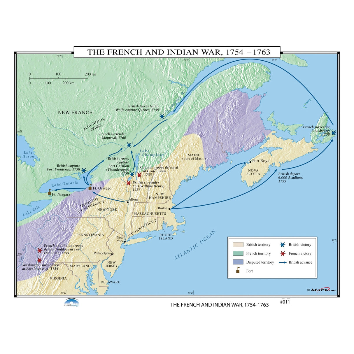 #011 The French & Indian War, 1754 - 1763 - Ultimate Globes - POD - KA - HIST - 011 - PAPER - Ultimate Globes