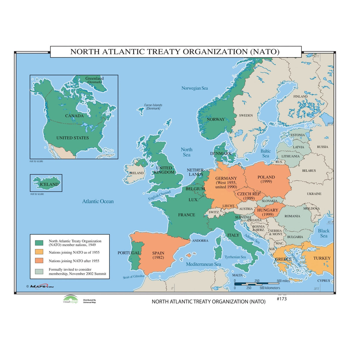 #173 North American Treaty Organization (NATO) - Ultimate Globes - POD - KA - HIST - 173 - LAMINATED - Ultimate Globes