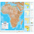 Africa Advanced Physical Wall Map - Ultimate Globes - POD - KA - AFR - ADV - PHY - 45X42 - PAPER - Ultimate Globes