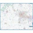 Ann Arbor & Washtenaw, MI Wall Map - Ultimate Globes - POD - KA - C - MI - ANNARBOR - PAPER - Ultimate Globes