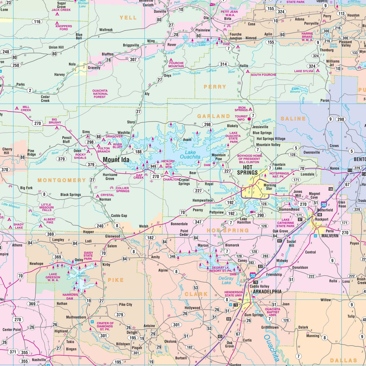Arkansas State Wall Map - Ultimate Globes - POD - KA - S - AR - WALL - PAPER - Ultimate Globes