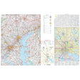 Baltimore, Maryland 50 - mile Radius Vicinity Wall Map - Ultimate Globes - POD - KA - C - MD - BALTIMORE50 - PAPER - Ultimate Globes