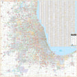 Chicago, IL Vicinity Wall Map - Ultimate Globes - POD - KA - C - IL - CHICAGOVICINITY - PAPER - Ultimate Globes