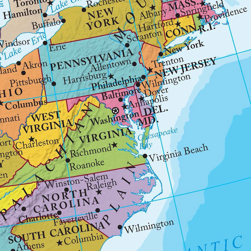 Download Printable USA Map for Educational and Reference Use - Ultimate Globes - UGUSADD01 - Ultimate Globes