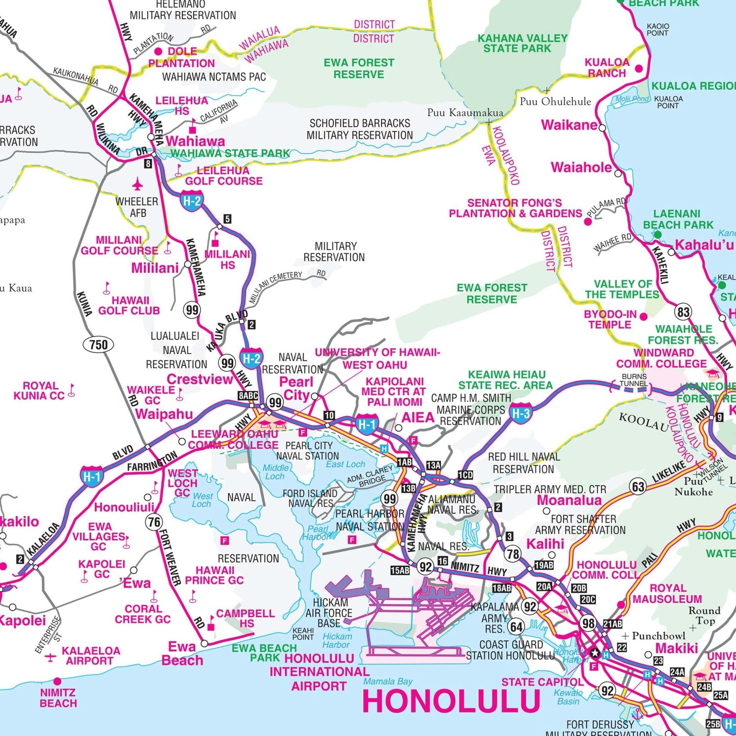 Hawaii State Wall Map - Ultimate Globes - POD - KA - S - HI - WALL - PAPER - Ultimate Globes