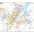 Jackson & Jackson County, MI Wall Map - Ultimate Globes - POD - KA - C - MI - JACKSON - PAPER - Ultimate Globes