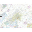 Knoxville, TN Wall Map - Ultimate Globes - POD - KA - C - TN - KNOXVILLE - PAPER - Ultimate Globes