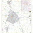 Lexington & Fayette County, KY Wall Map - Ultimate Globes - POD - KA - C - KY - LEXINGTON - PAPER - Ultimate Globes