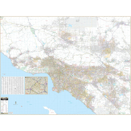 Los Angeles, Ventura & Orange Counties Wall Map - Ultimate Globes - POD Ultimate Globes