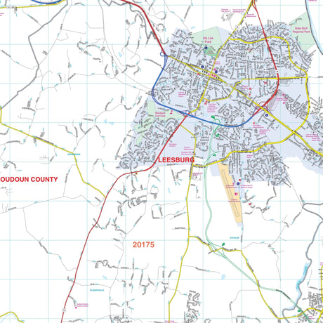 Loudon County, VA Wall Map - Ultimate Globes - POD - KA - C - VA - LOUDON - PAPER - Ultimate Globes