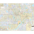 Minneapolis & St Paul, MN Wall Map - Ultimate Globes - POD - KA - C - MN - TWINCITIES - PAPER - Ultimate Globes