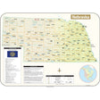 Nebraska Shaded Relief State Wall Map - Ultimate Globes - POD - KA - S - NE - SHR - 38X28 - PAPER - Ultimate Globes