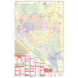 Nevada State Wall Map - Ultimate Globes - POD - KA - S - NV - WALL - PAPER - Ultimate Globes