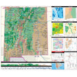 New Mexico Intermediate Thematic State Wall Map - Ultimate Globes - POD - KA - S - NM - INTER - PAPER - Ultimate Globes