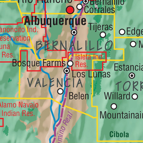 New Mexico Intermediate Thematic State Wall Map - Ultimate Globes - POD - KA - S - NM - INTER - PAPER - Ultimate Globes