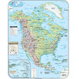North America Shaded Relief Wall Map - Ultimate Globes - POD - KA - NAM - SHR - 28X38 - PAPER - Ultimate Globes