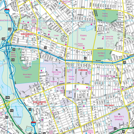 Queens, NY Wall Map - Ultimate Globes - POD - KA - C - NY - QUEENS - PAPER - Ultimate Globes