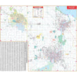 Saginaw, Bay City & Midland, MI Wall Map - Ultimate Globes - POD - KA - C - MI - SAGINAW - PAPER - Ultimate Globes