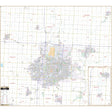 Sioux Falls, SD Wall Map - Ultimate Globes - POD - KA - C - SD - SIOUXFALLS - PAPER - Ultimate Globes
