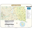 South Dakota Shaded Relief State Wall Map - Ultimate Globes - POD - KA - S - SD - SHR - 38X28 - PAPER - Ultimate Globes