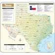 Texas Shaded Relief State Wall Map - Ultimate Globes - POD - KA - S - TX - SHR - 38X34 - PAPER - Ultimate Globes