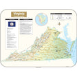 Virginia Shaded Relief State Wall Map - Ultimate Globes - POD - KA - S - VA - SHR - 38X29 - PAPER - Ultimate Globes