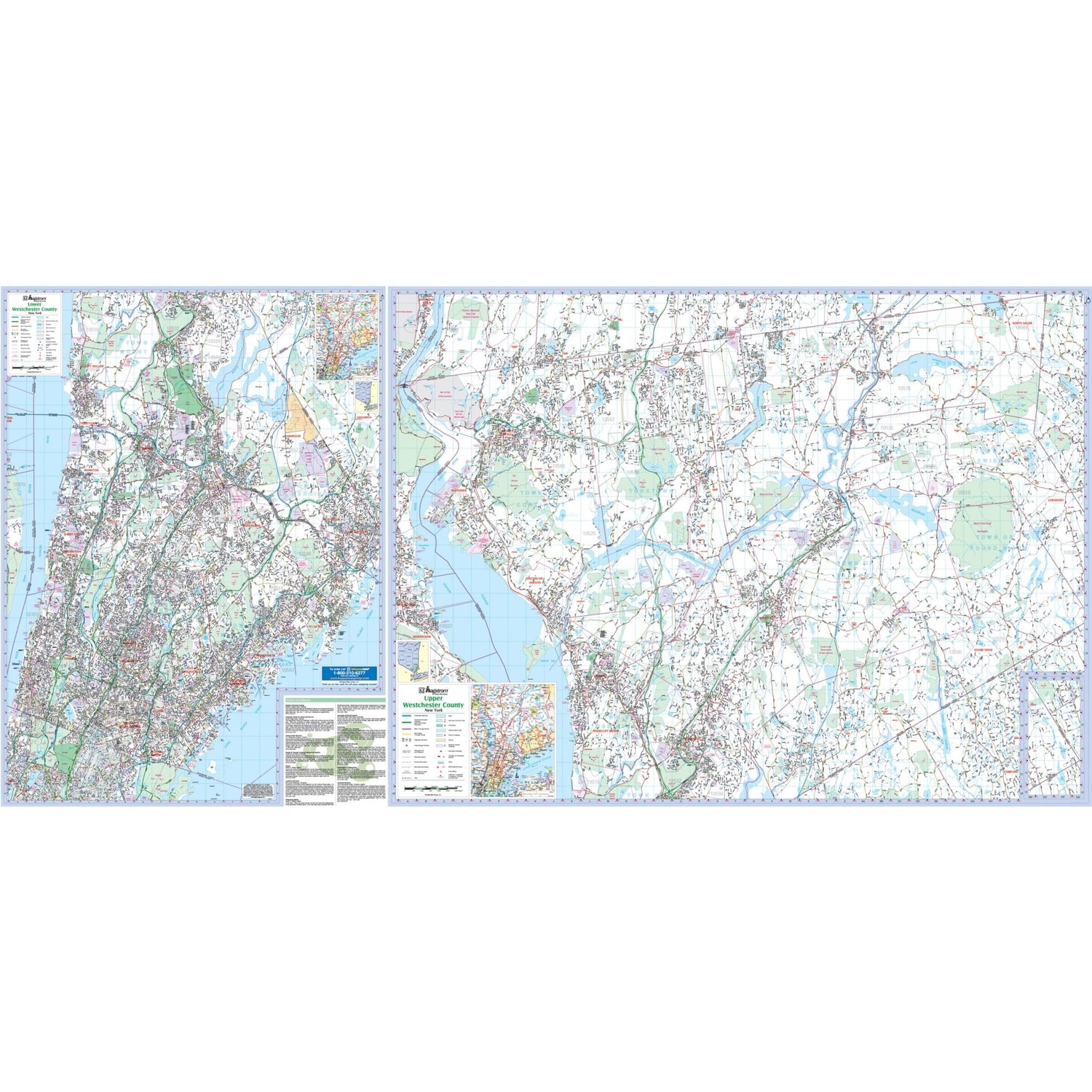 Westchester County, NY Wall Map - Ultimate Globes - POD - KA - C - NY - WESTCHESTER - PAPER - Ultimate Globes