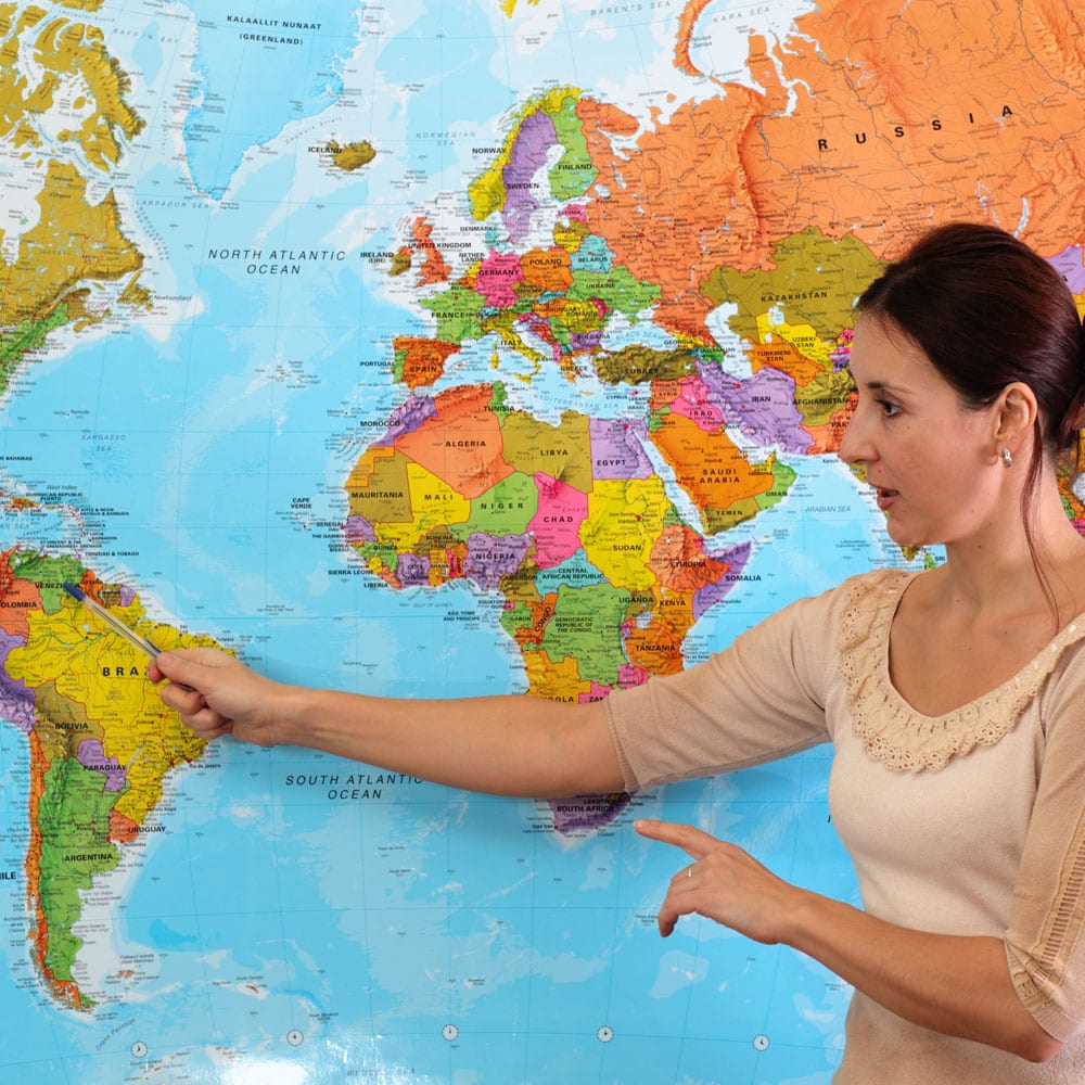 Map For Class Classroom Maps » Wall Maps for School & Home Education – Ultimate Globes