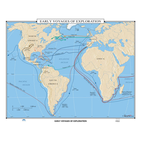 #002 Early Voyages of Exploration - KA-HIST-002-PAPER - Ultimate Globes