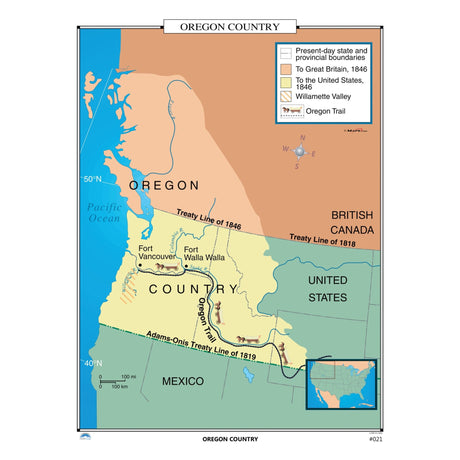 #021 Oregon Country - Ultimate Globes - POD - KA - HIST - 021 - PAPER - Ultimate Globes