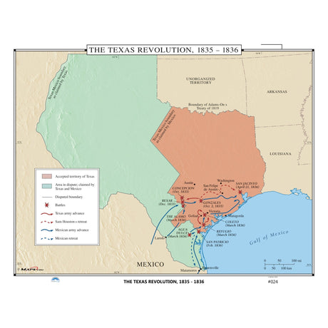 #024 The Texas Revolution, 1835 - 1836 - Ultimate Globes - POD - KA - HIST - 024 - PAPER - Ultimate Globes