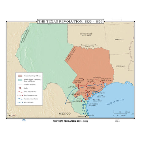 #024 The Texas Revolution, 1835-1836 - KA-HIST-024-PAPER - Ultimate Globes