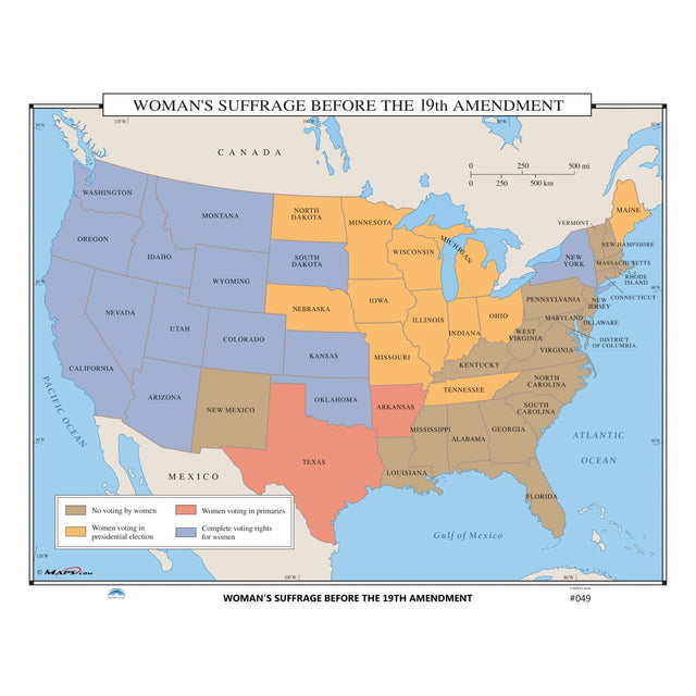 #049 Woman's Suffrage Before the 19th Amendment - KA-HIST-049-LAMINATED - Ultimate Globes