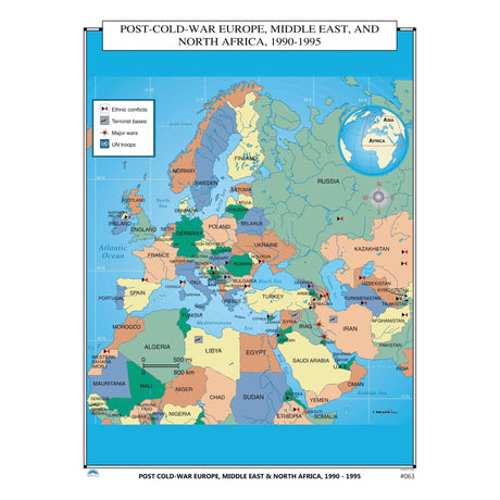 #063 Post-Cold War Europe, Middle East, & North Africa, 1990-1995 - KA-HIST-063-PAPER - Ultimate Globes