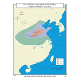 #113 Xia, Shang & Zhou Dynasties, China, 400-221 BCE - KA-HIST-113-LAMINATED - Ultimate Globes