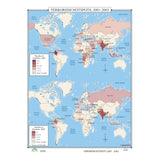 #185 Terrorism Hotspots, 2001 - 2002 - Ultimate Globes - POD - KA - HIST - 185 - LAMINATED - Ultimate Globes