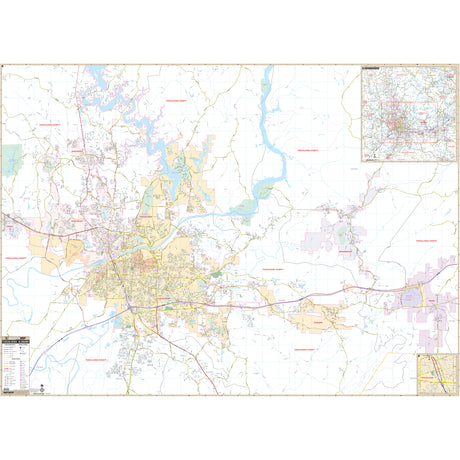 Tuscaloosa, AL Wall Map - Ultimate Globes - POD - KA - C - AL - TUSCALOOSA - PAPER - Ultimate Globes