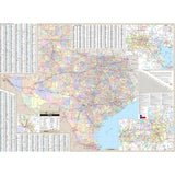 Texas State Wall Map - KA-S-TX-WALL-PAPER - Ultimate Globes