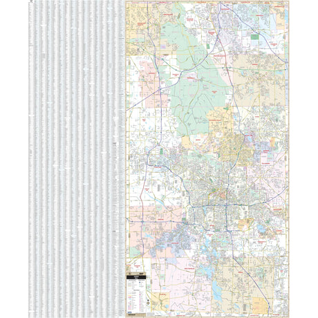 Akron & Summit County, OH Wall Map - Ultimate Globes - POD - KA - C - OH - AKRON - PAPER - Ultimate Globes