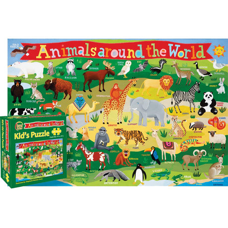 Animals Around the World Puzzle (100 piece) - KP05 - Ultimate Globes