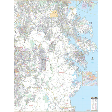 Anne Arundel County, Maryland Wall Map - Ultimate Globes - POD - KA - C - MD - ANNEARUNDEL - PAPER - Ultimate Globes