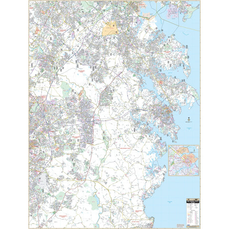 Anne Arundel County, Maryland Wall Map - KA-C-MD-ANNEARUNDEL-PAPER - Ultimate Globes