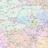 Arkansas State Wall Map - KA-S-AR-WALL-PAPER - Ultimate Globes