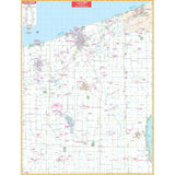 Ashtabula, OH Wall Map - KA-C-OH-ASHTABULA-PAPER - Ultimate Globes