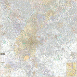 Atlanta, GA Metro Area Wall Map - KA-C-GA-ATLANTA-LAMINATED - Ultimate Globes