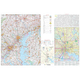 Baltimore, Maryland 50-mile Radius Vicinity Wall Map - KA-C-MD-BALTIMORE50-PAPER - Ultimate Globes