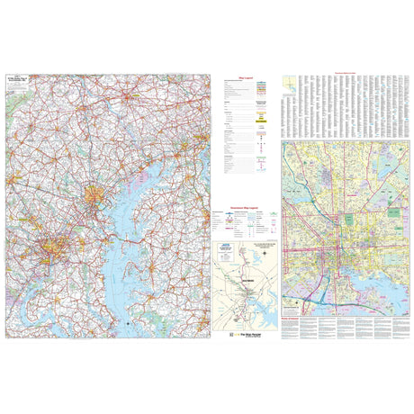 Baltimore, Maryland 50 - mile Radius Vicinity Wall Map - Ultimate Globes - POD - KA - C - MD - BALTIMORE50 - PAPER - Ultimate Globes