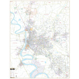 Baton Rouge, LA Wall Map - KA-C-LA-BATONROUGE-PAPER - Ultimate Globes