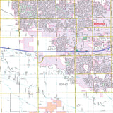 Boise, ID Wall Map - KA-C-ID-BOISE-PAPER - Ultimate Globes